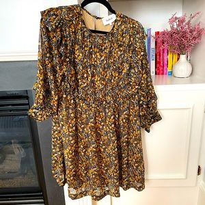 BA&SH Sandra flowy mini dress NWT